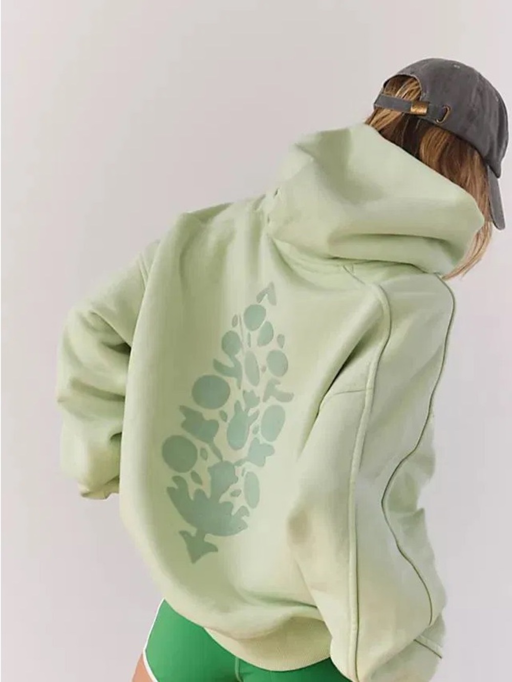 FP Movement A Cut Above Flocked Buti Logo Hoodie | Size M